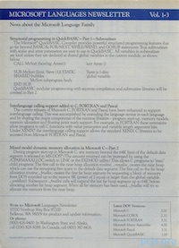 Microsoft Languages Newsletter, Vol. 1-3