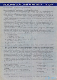 Microsoft Languages Newsletter, Vol. 1-7