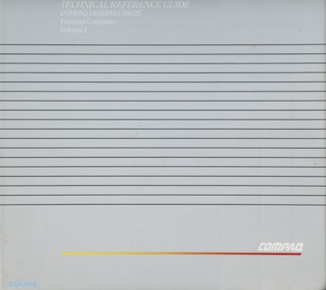 COMPAQ DeskPro 386/25 Technical Reference Guide (Volume I, Aug 1988)