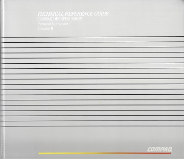 COMPAQ DeskPro 386/25 Technical Reference Guide (Volume II, Aug 1988)