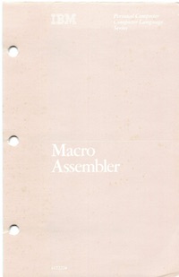 IBM Macro Assembler 1.00