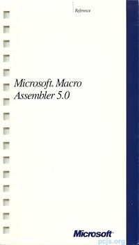 MASM 5.00 Reference